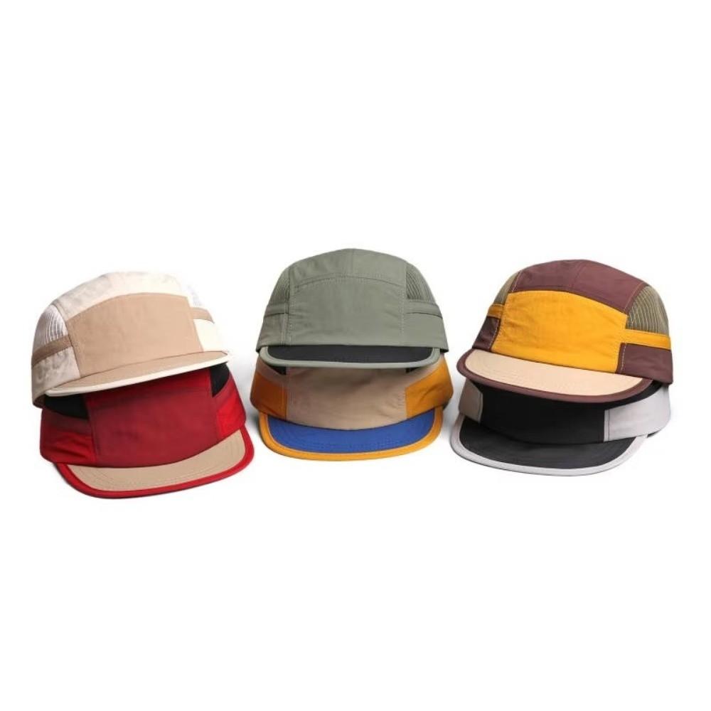 Nylon Quick Dry Hat 5 Panel Sunshade Cap Fashion Baseball Caps For Running, Camping