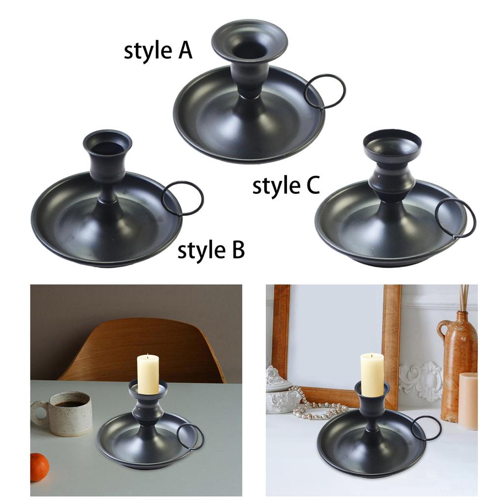Taper Metal Candle Holder Collectible Creative Metal Candles Candlestick for Party Dinner Table Fireplace Hotel Home Decor