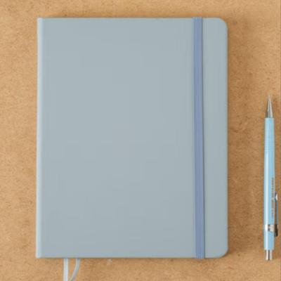 Блокнот формата А5 на резинке с обложкой под кожу, 96 листов