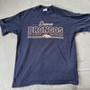Винтажная мужская футболка Denver Broncos 90-х, синяя, с коротким рукавом, размер XL, производство США, унисекс, НФЛ