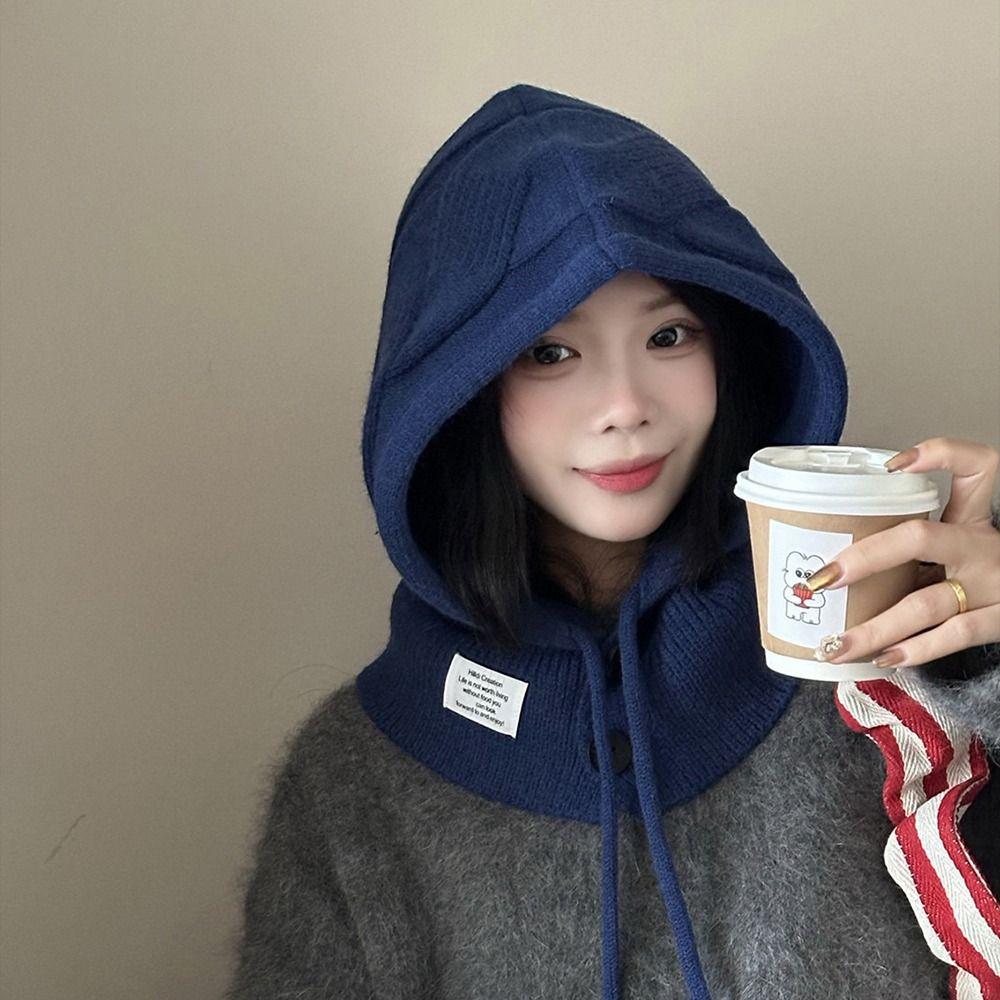 Дышащая шерстяная шапка Теплая вязаная шапка Повседневная барочная шапка