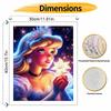 Disney animation digital oil painting Cinderella flower diy handpainted coloring painting home decoration,sparkling starry night