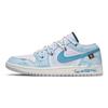 Air Jordan 1 Maris Sal Праздничные Нескользящие Износостойкие Низкие Винтажные Баскетбольные Кроссовки Унисекс FQ7687-300(Команда864-)