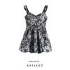 Kaslead New Arrival Women's Clothing Fashion Style Fashion Minimalist Elegant Jacquard Waist Trimming Spaghetti Straps Dress