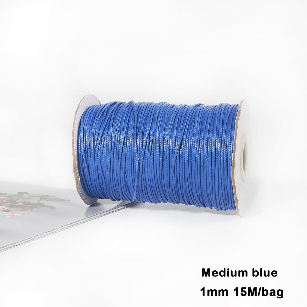 Разноцветные вощеные хлопковые шнуры для макраме, ювелирные бусины, изготовление ювелирных изделий своими руками