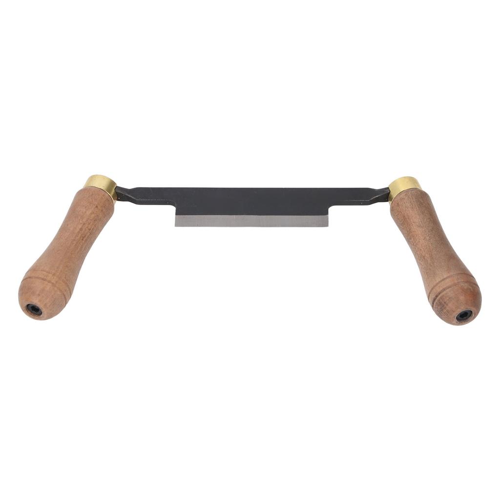 Инструмент для бритья 4 дюйма, прямой, эргономичный, с двойной деревянной ручкой, ручной инструмент для деревообработки и окорки