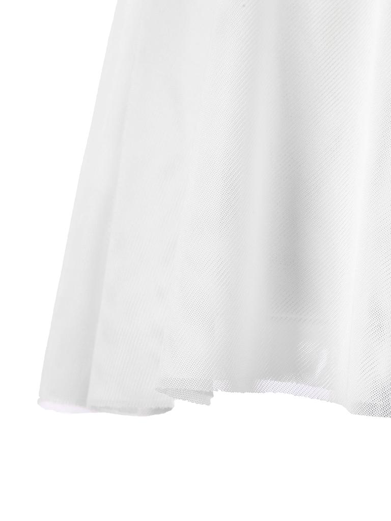 Женская сетчатая мини-юбка с высокой талией, купальное платье, купальный костюм