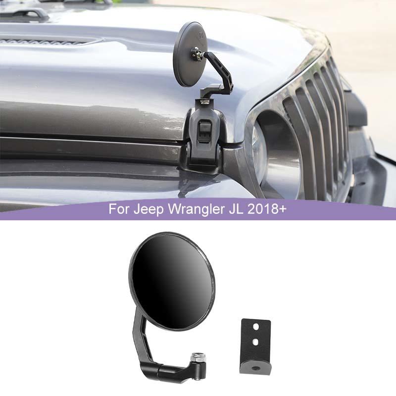  Петля двигателя, пряжка, зеркало заднего вида для Jeep Wrangler JL для JT Gladiator 2018-2023, аксессуары для стайлинга автомобилей