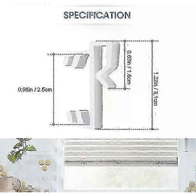 30 Pack Blind Valance Clips 1 Inch Vertical Blind Valance Clips White Hidden Plastic Clips for Blinds for Horizontal Blinds,zxl
