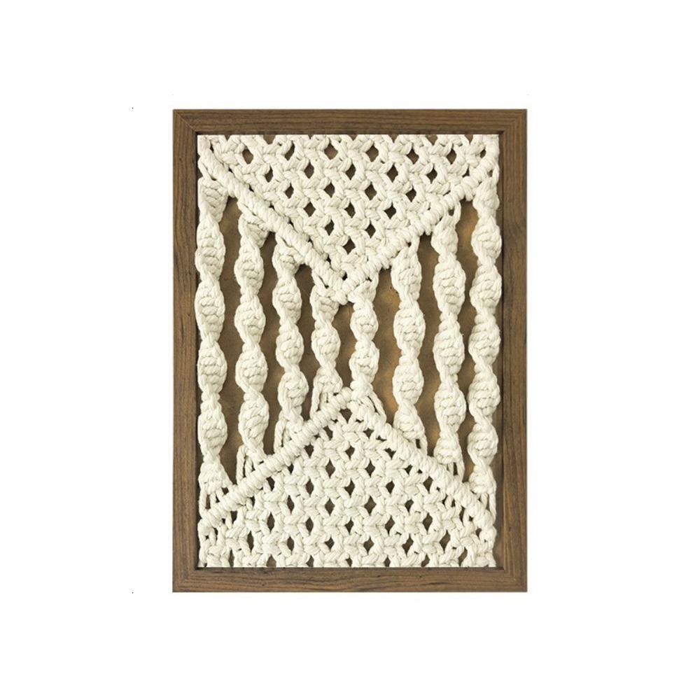 Hand Woven Woven Decor Painting Dual-use Handmade Tapestry Woven Tapestry Picture Frame  Bedroom