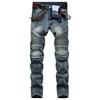 Spring And Autumn Jeans Men's Nostalgic Motorcycle Slim Fit Pants