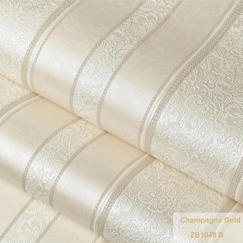 Современные европейские 3D тисненые обои в полоску из нетканого материала в рулоне для гостиной, спальни, фоновые обои, украшение дома