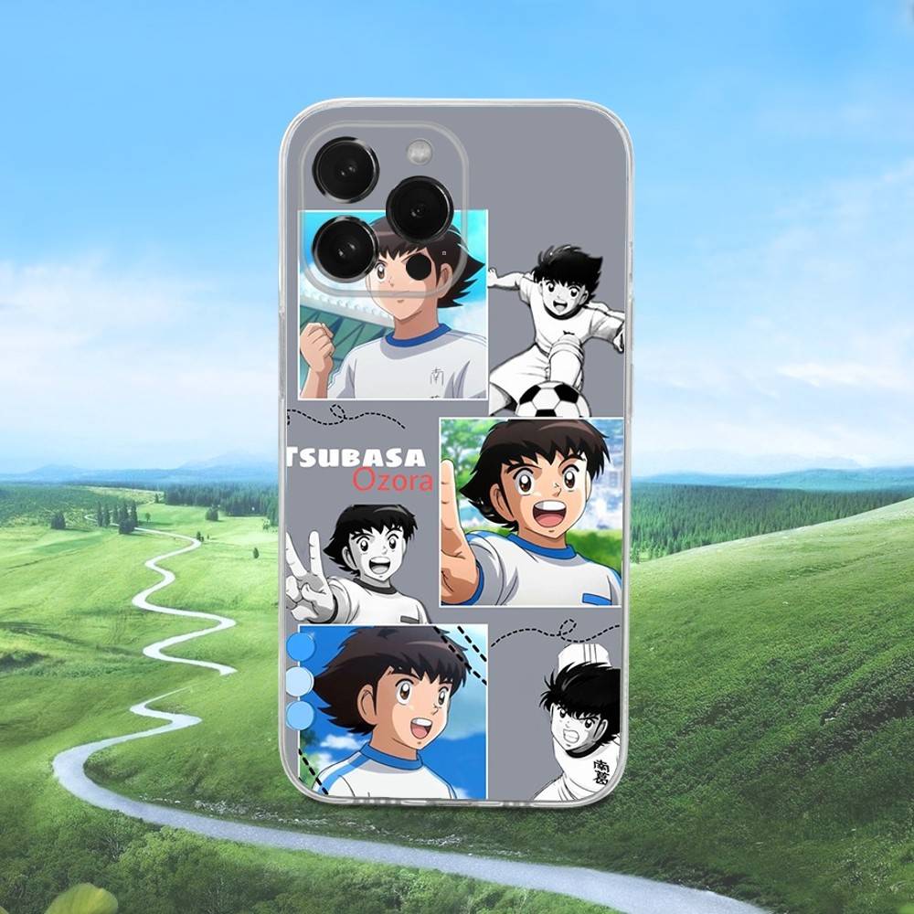 C-Captains Anime T-Tsubasas Phone Case For iPhone 16,15,14,13,12,11 Pro,Max,Plus,X,XS,XR,SE,Mini Transparent Silicone Soft