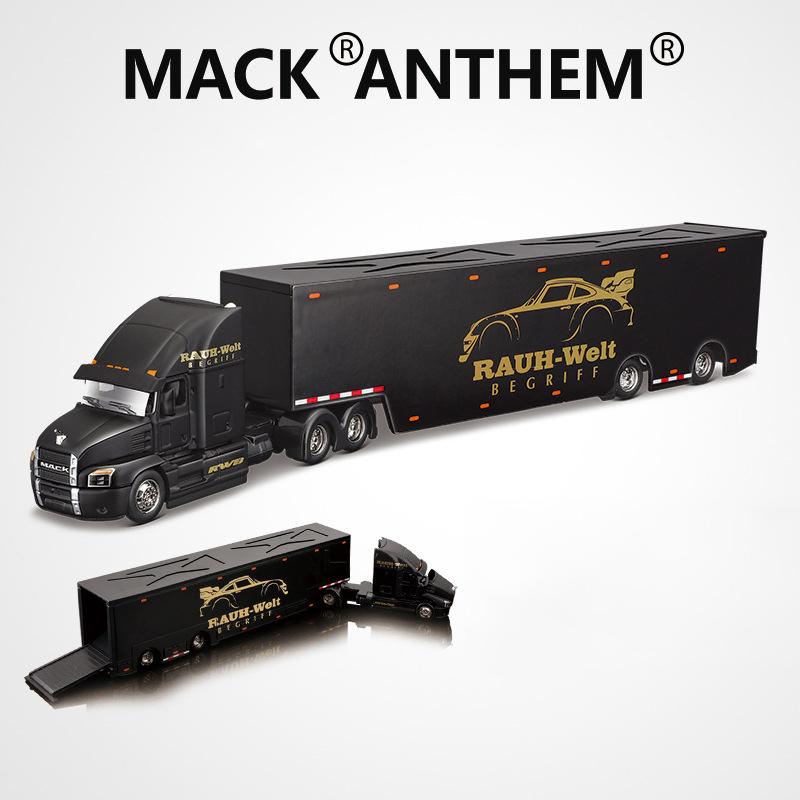 1:64 Международный Lonestar MACK ANTHEM Модель автомобиля из сплава Контейнеровоз Инженерный транспортный автомобиль Детская игрушечная машинка Подарок