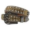 Европейский и американский универсальный женский ремень Женский ремень со стразами и змеиным принтом Женский ремень Полностью бриллиантовый широкий ремень