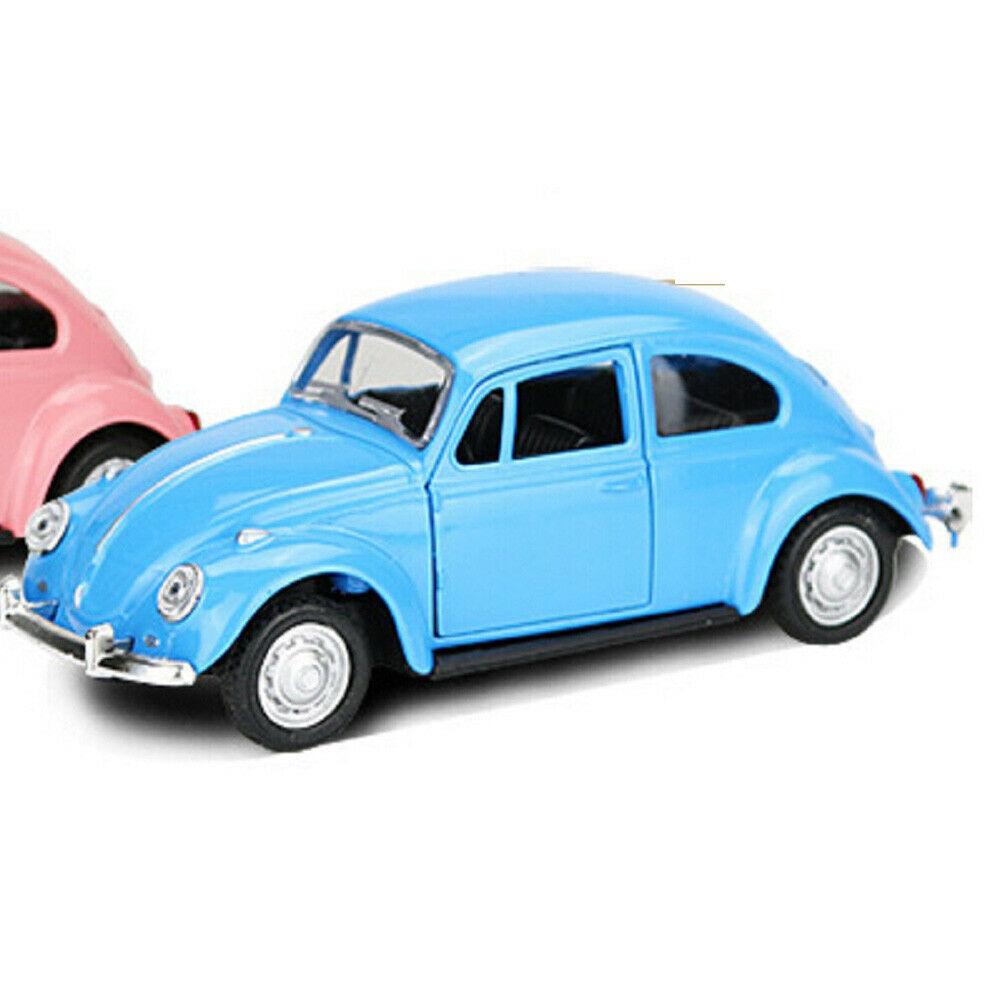 UK Vintage Beetle Diecast Pull Back Car Model Toy Children Gift Table Top Decor