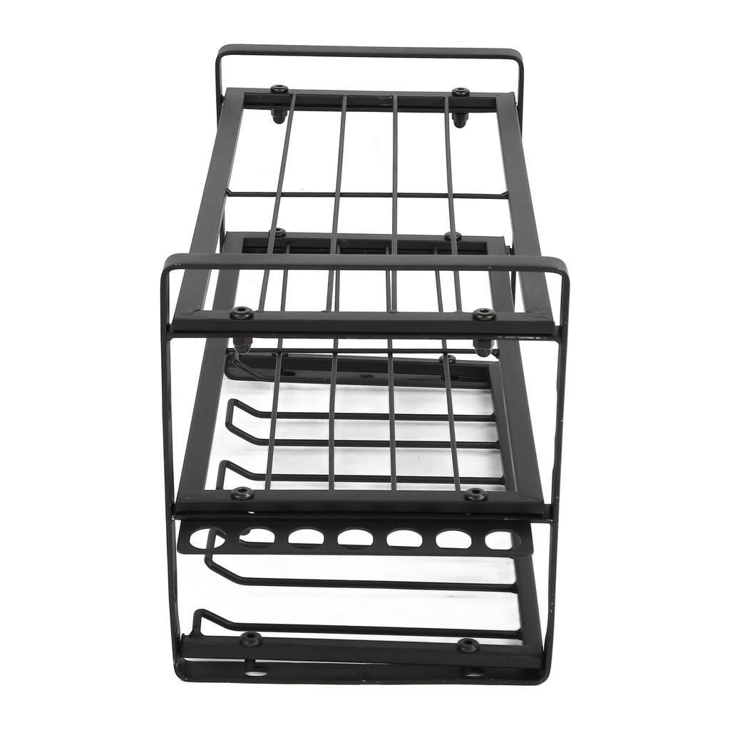 Органайзер для дрели Черный держатель для дрели Грузоподъемность 150 фунтов Настенная стойка для инструментов с полным комплектом аксессуаров