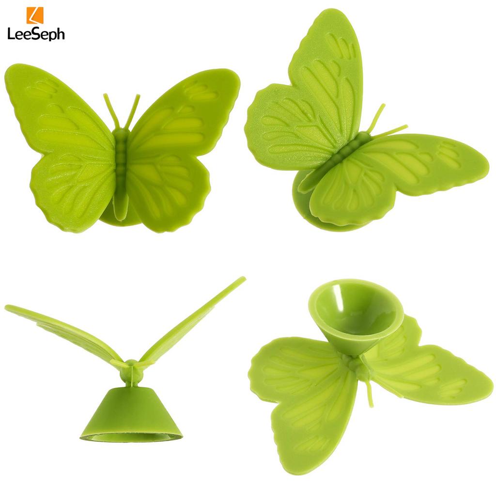 Leeseph Silicone Wine Glass Markers Set, Wine Glass Identifier with Suction Cup, for Wedding Festival Party Dinner, Color Random