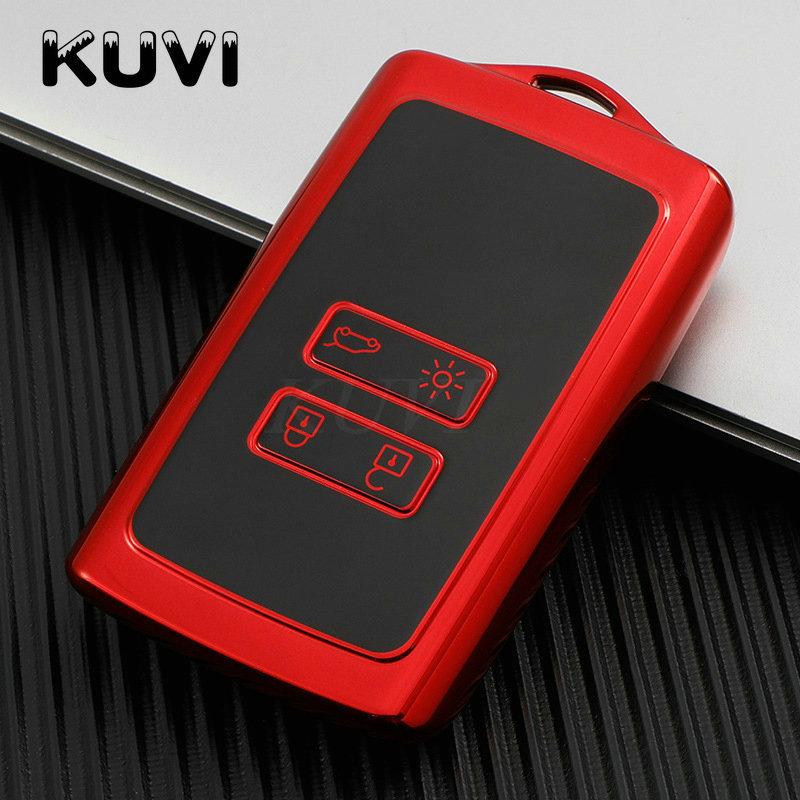 TPU Car Remote Key Case Cover Fob For Renault Koleos Kadjar Clio Captur Megane Talisman Espace Zoe Scenic 4 Arkana Dacia Sandero