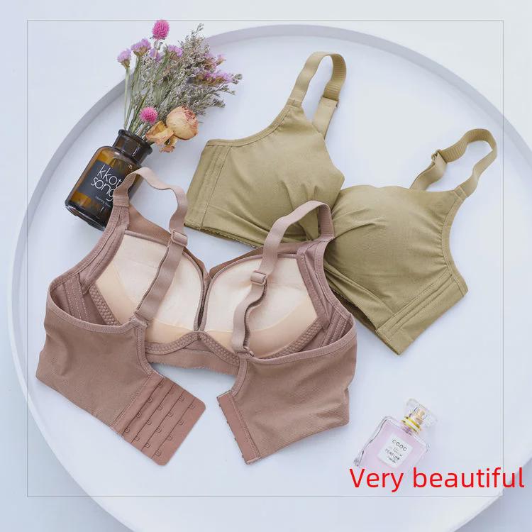 Бюстгальтер из тайского латекса для женщин, сверхплотный, немагнитный, со сборками, без косточек, с защитой от провисания