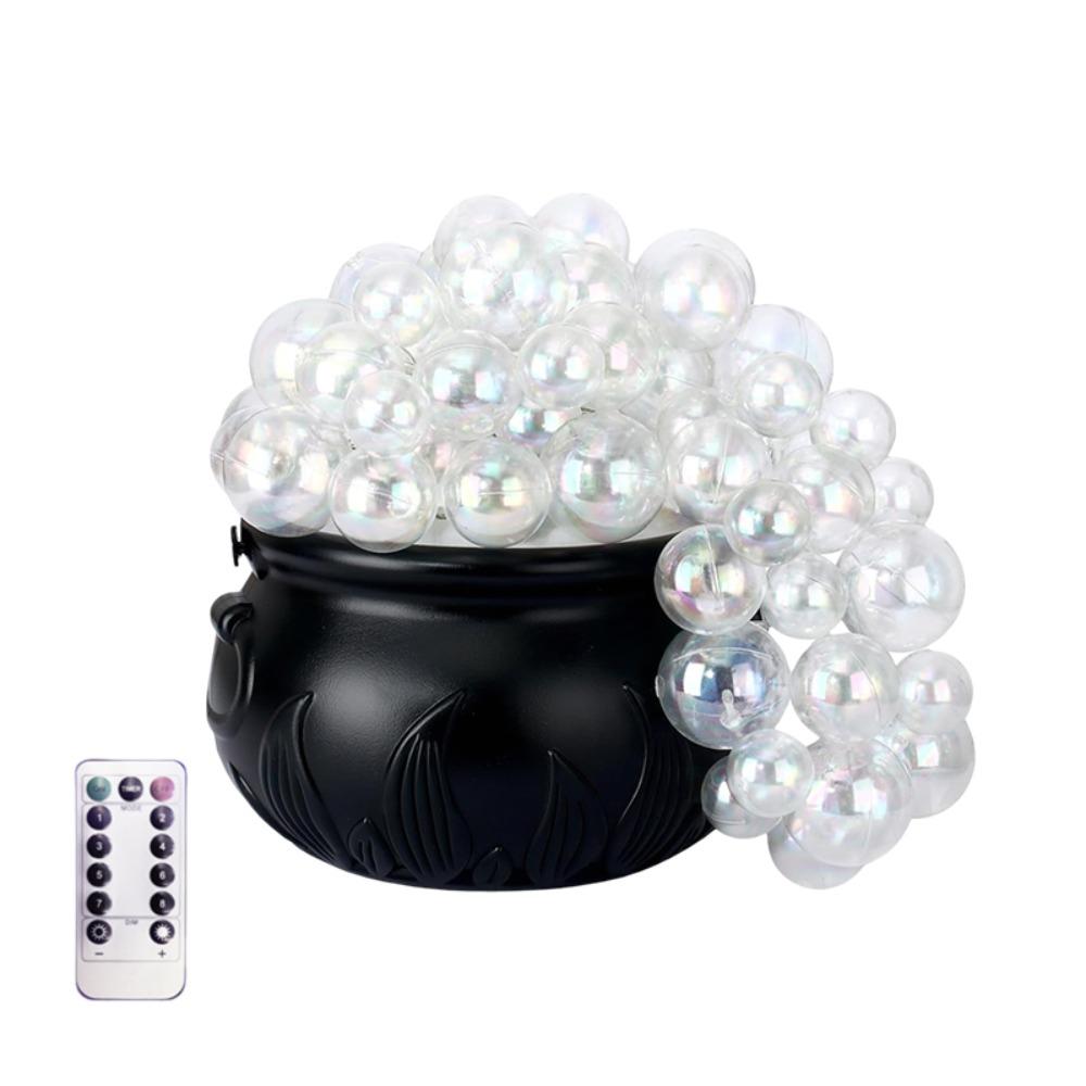 Purple Light Halloween Bubbling Cauldron Decoration Luminous Candy Jar Bubbling Pot Ornament Bar