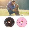 2PCS Latex Pet Doughnut Shape Sounding Teeth Cleaning Protection Chewing Biting Interactive Training Toy for Dogs