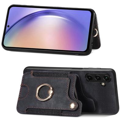 Чехол для телефона Samsung Galaxy A54 5G из ПУ-кожи с покрытием PC+TPU, с блокировкой RFID, слотами для карт и подставкой