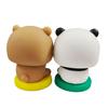 Cute Kawaii Bubu & Dudu Panda Bear Figure Cartoon Exciting Bear Miniatures Collectible Animal Toy Doll Ornament Home Derocation