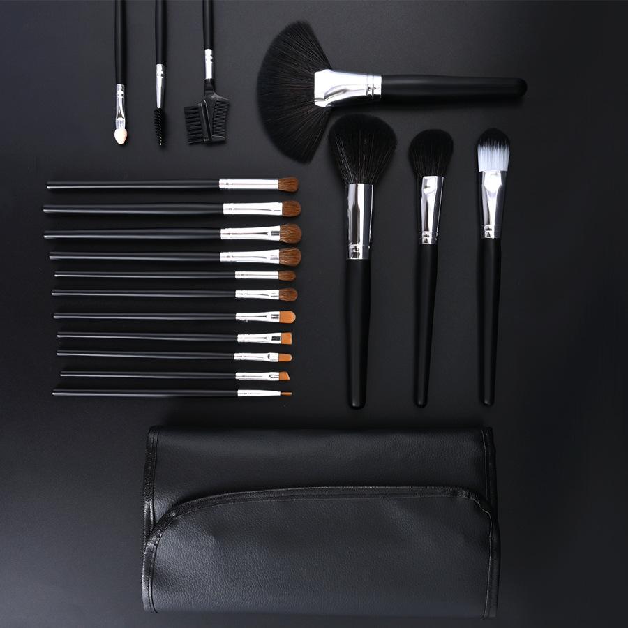 Кисть для тонального крема, кисть для рассыпчатой ​​пудры, кисть для теней, кисть для макияжа, кисть для тонального крема, кисть для консилера с круглой головкой, набор из 18 кистей