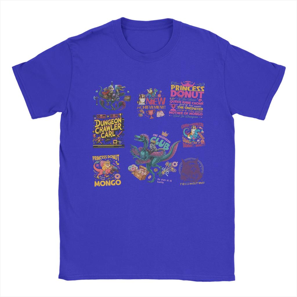 Beach Dungeon Crawler Carl Retro Fashion T Shirts  100 Cotton Tee Shirt for Men Y2K Casual Wholesale Short Sleeve Clothes
