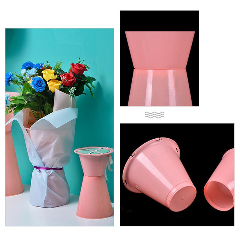 Bouquet Packaging Liner Base Fresh Flower Packaging Tool Bouquet Inner Pot Sword Barrel Flower Arrangement Bucket