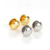 Stainless Steel Gold Silver Color Ball Round Simple Hight Quality Luxury Earrings For Women Famous Party Jewelry