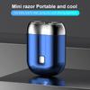 Mini Dual-Head Electric Razor Rechargeable Beard Shaver Washable Pocket Shaver for Men Home Travel