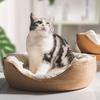 Кровать для домашних животных Мягкая кошачья будка Кровати для собак Диван Бамбуковое плетение Четыре сезона Уютные гнездышки Корзины Водонепроницаемая съемная подушка Спальный мешок