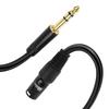POSTTA Кабель XLR-6.35мм 10м TRS (14 дюймов) к XLR Кабелю 6.35мм Стерео Кабелю 3-pin Аудио Кабелю Папа-Папа