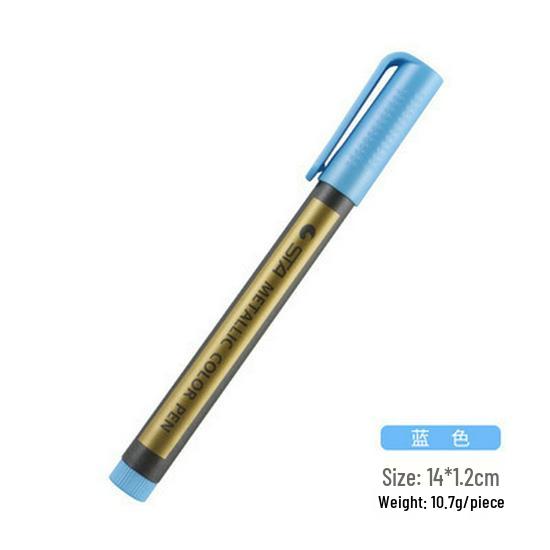 STA 8151 Цветной металлический маркер для рисования для DIY и искусства на черном картоне.