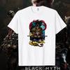 Black Myth Wukong erkaklar paxta futbolkasi G'arbga sayohat o'yini Wukong retro grafikli futbolka sarguzasht o'yini Maymun Qiroli futbolkalari