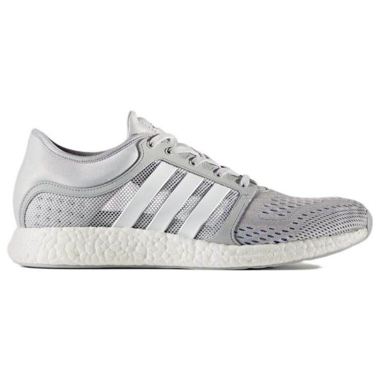 Adidas Rocket Boost Cc Round Toe Lace-Up Durable Breathable Low-Top Running Shoes Men Running Shoes Gray White CG2756