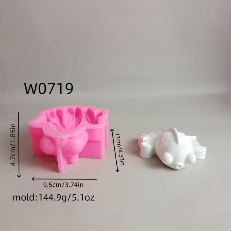 Силиконовые формы 3D формы для украшений в виде рыбок, формы для эпоксидной смолы ручной работы, формы для гипса, формы для литья, формы для мыла