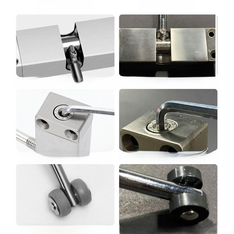 Бытовой невидимый автоматический дверной доводчик с бесшумной пружинной петлей и буфером