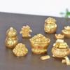 Feng Shui Auspicious Fa Cai Money Tree Gold Ingot Bag Lucky Fortune Spring Festival Mascot Desktop Ornament Car Home Decor Craft
