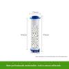 Shower Nozzle Replacement Filter Element with High Compression Cotton Core for Water Purification.