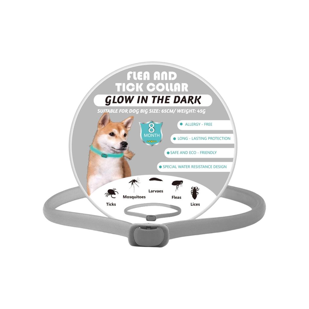 Glow-in-the-dark Pet Collar For Cats And Dogs, Fleas, Ticks, And Lice