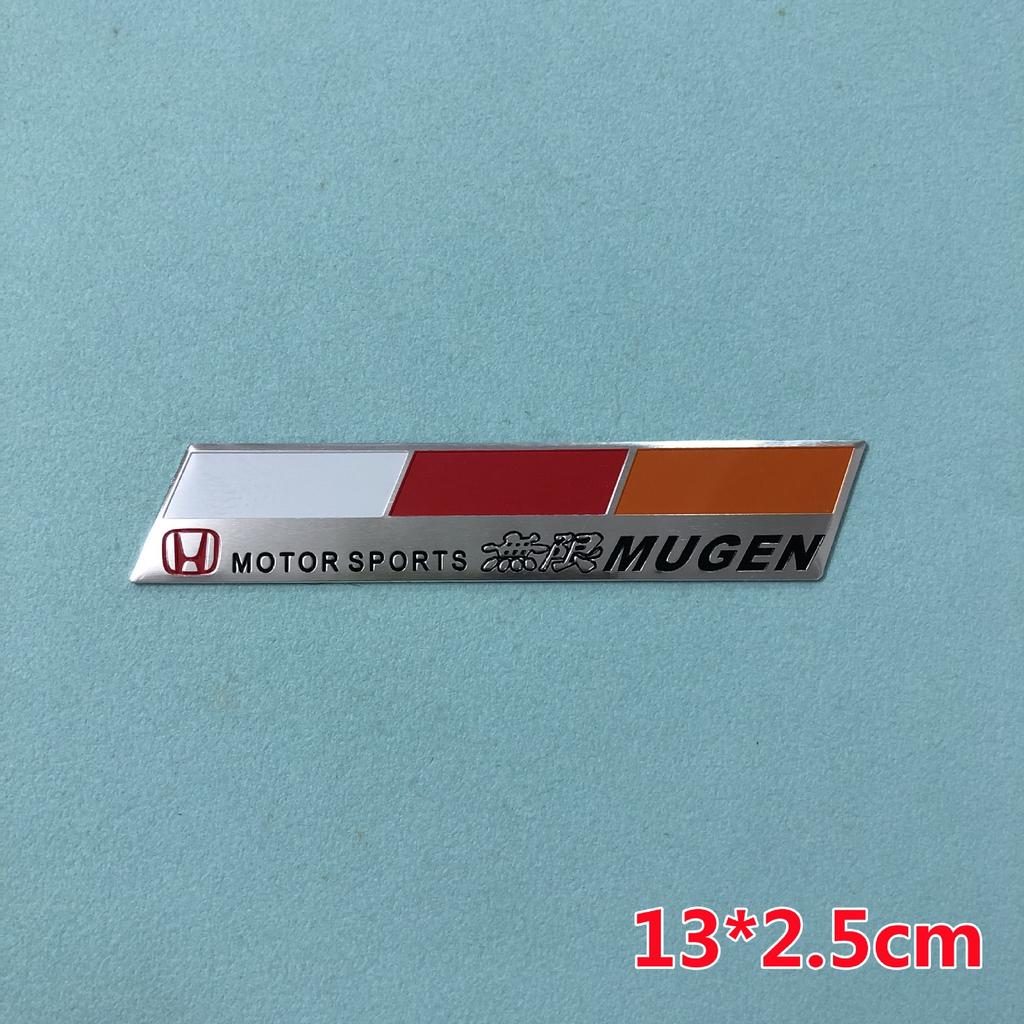 AAALZ1 Aluminum Car Body Fender Trunk Decal Badge for Honda Civic FIT Accord CRV CRZ CRX HRV Odyssey City B-Series D-Series H-Series Rs