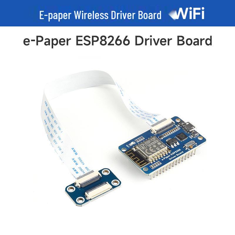 MicroSnow E-ink Screen Driver Board with SPI Interface, Compatible with ESP32/ESP8266, Supports WiFi/Bluetooth.