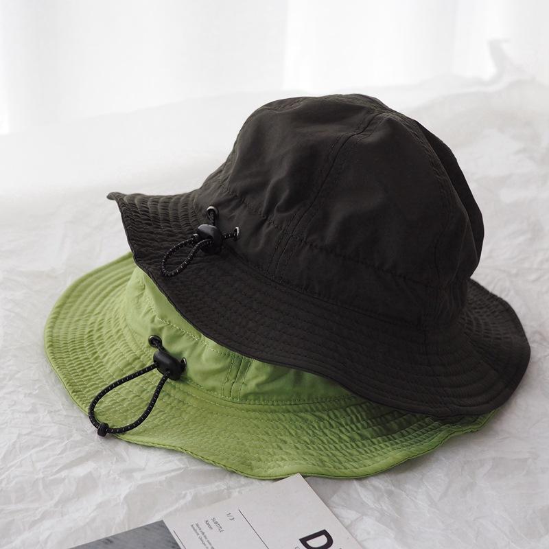 Super Japanese Niche Design Light Breathable Bucket Hat Women Men Versatile Quick-drying Personalized Fruit Green Sun Basin Hat