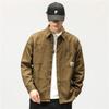 Tooling Shirt Jacket Men'S Japanese Loose Spring Cotton Casual Trend Long Sleeve Shirt