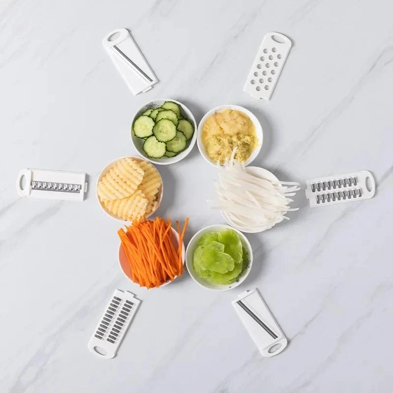 9 In 1 Vegetable Cutter Multi-Functional Potatoes Manually Cut Shred Slicer Grater Kitchenware Acceesories Tools
