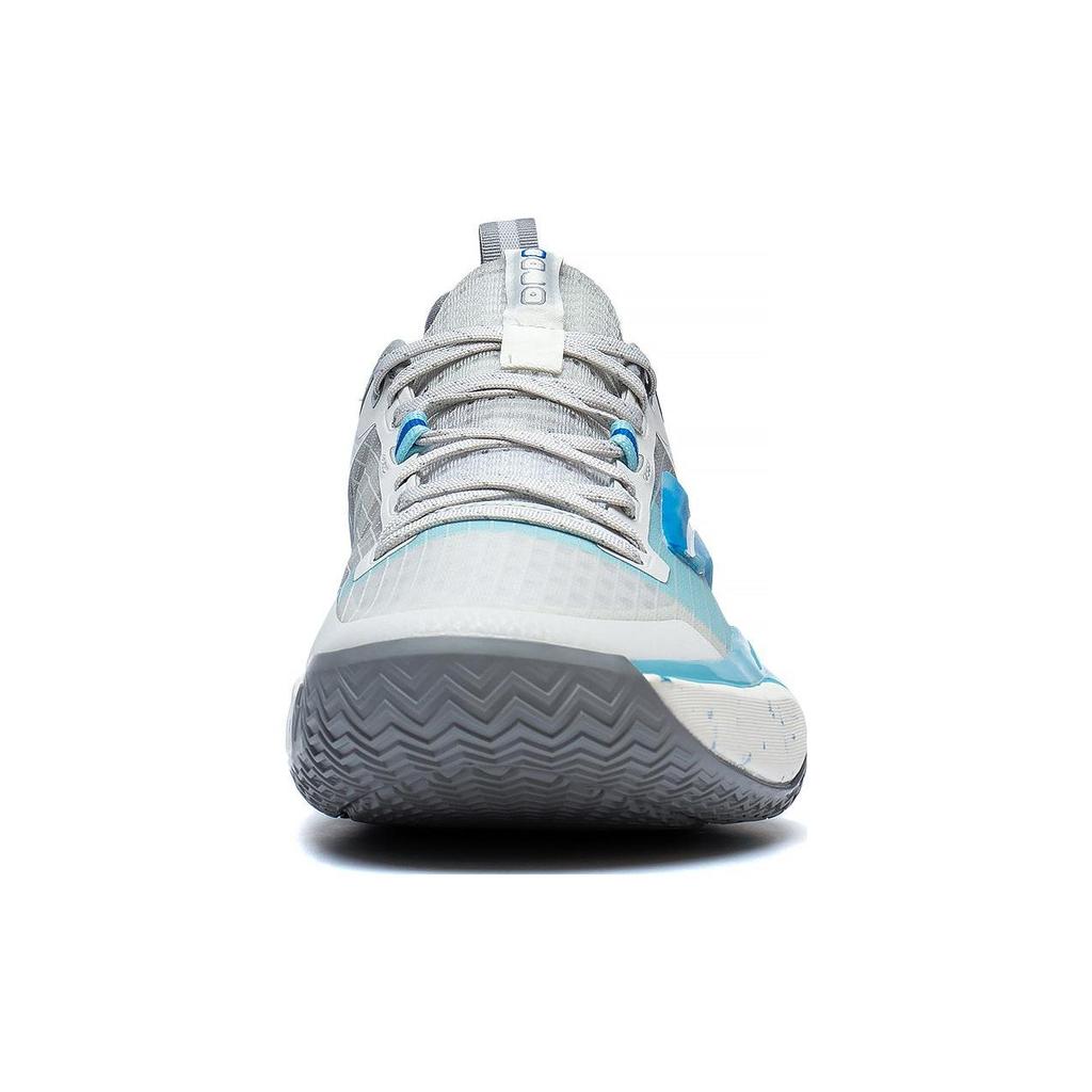 Баскетбольные кроссовки Li Ning Flash 9 Premium PRM с противоскользящим покрытием, прочные, низкие, мужские, серо-синие, ABAT023-3