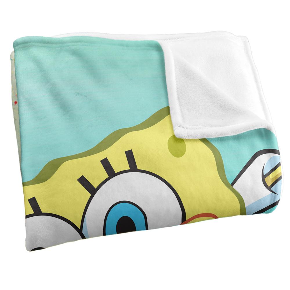 SpongeBob SquarePants Silky Character Supersoft Blanket